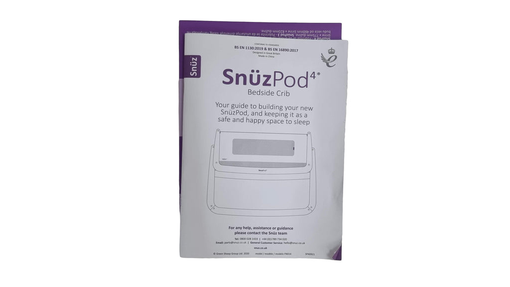 Snuz - Snuzpod 4 bedside crib with Bedding and Storage Pocket - SecondGear.me