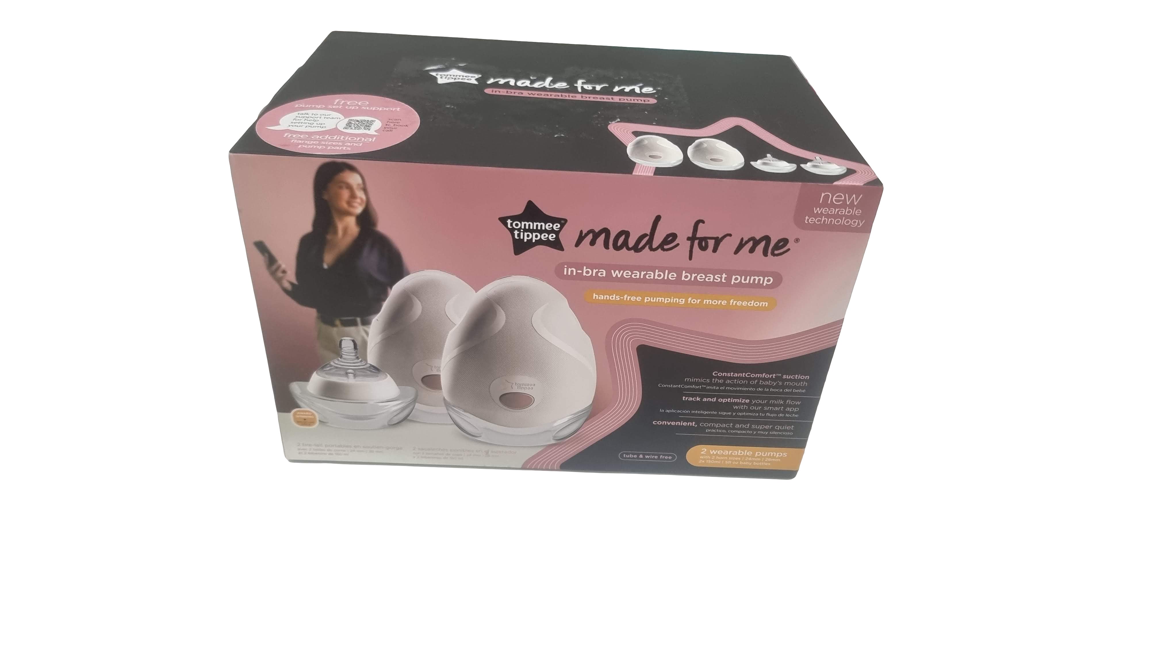 Tommee Tippee Made for Me In-Bra Wearable Double Electric Breast Pump