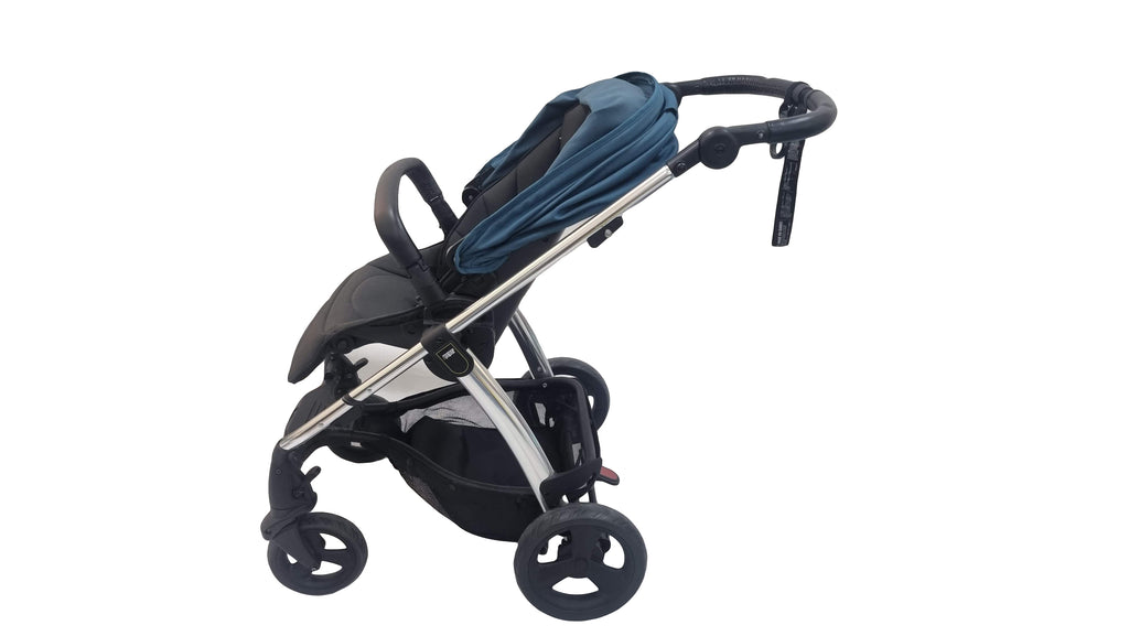 Mamas & Papas - Chrome Sola2 Stroller (Petrol Blue) - SecondGear.me