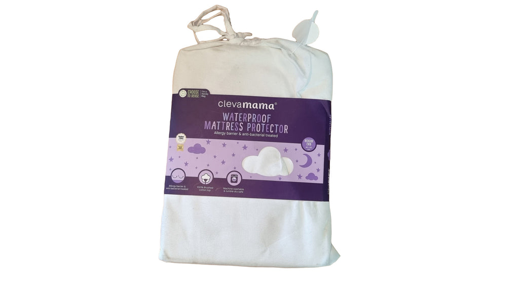 ClevaMama - Brushed Cotton Fitted Waterproof Mattress Protector - SecondGear.me