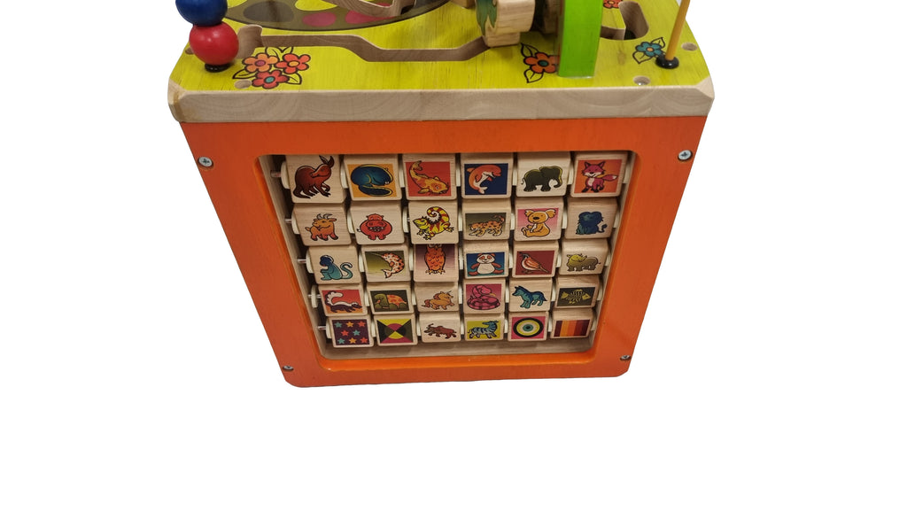 B Toys - Zany Zoo Wooden Activity Cube - SecondGear.me