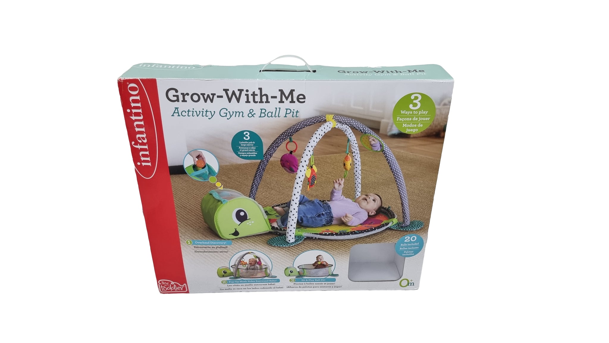 Infantino grow with me activity gym and ball pit deals